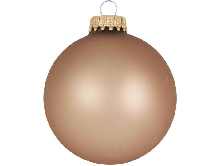 Weihnachtsbaumkugel KREBS GLAS LAUSCHA CBK10106 , gold (goldfarben), Ø:6,7cm, Glas, Weihnachtsbaumkugeln, Weihnachtsbaumkugel