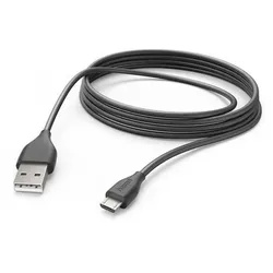 Hama USB-Kabel USB A schwarz 3.0 m schwarz