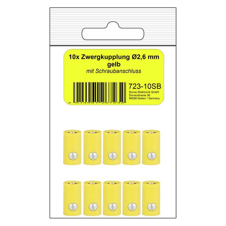 Donau 10 ZWERGKUPPLUNG 2,6mm gelb (723-SB)
