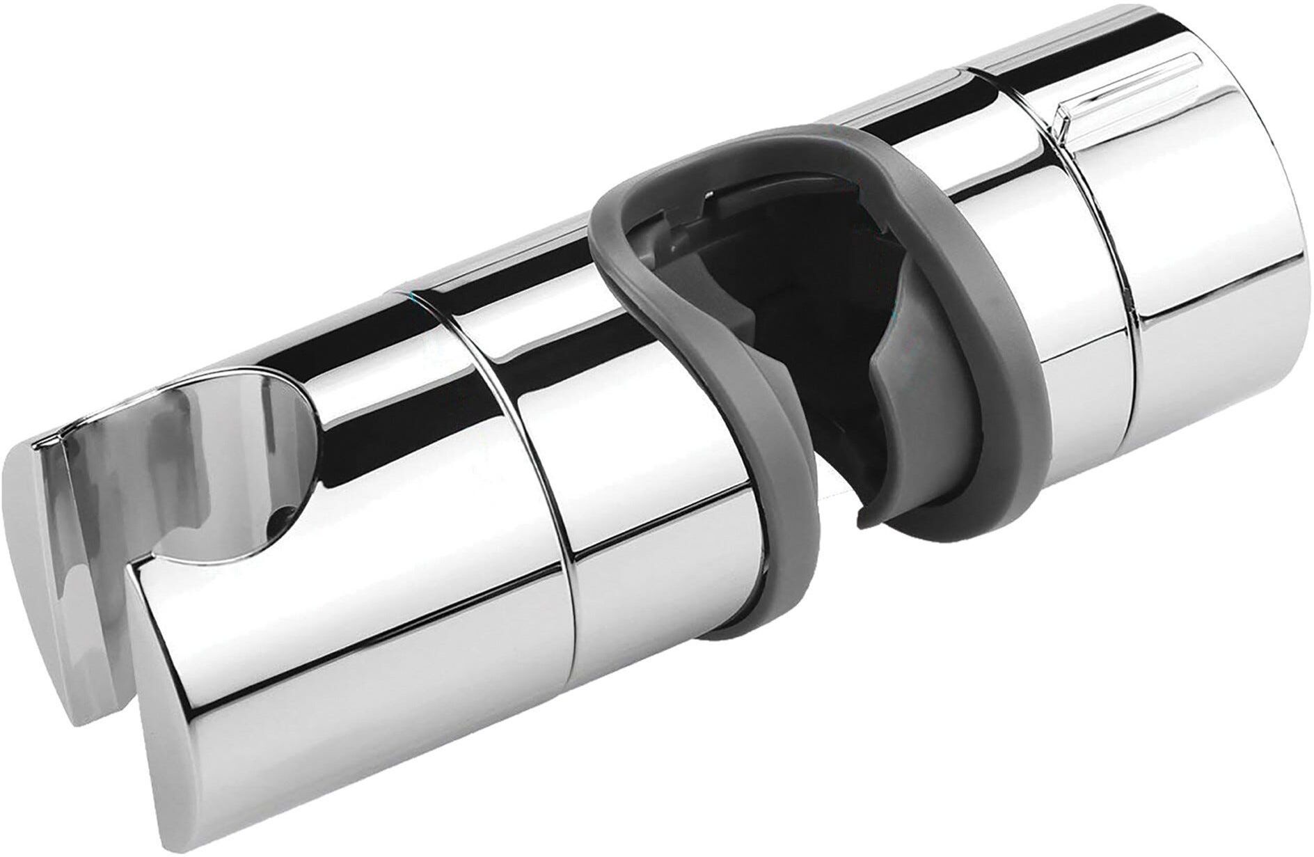 Tecnomat SUPPORTO CENTRALE PER SALISCENDI DOCCIA ASTA Ø18- 25 mm IN ABS CROMO