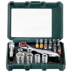 Metabo Bit Box und Ratschenset 26-teilig "SP" S 2-Bits 626701000