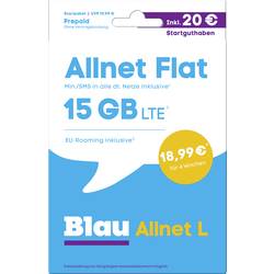 Blau.de Allnet L Startpaket Prepaid-Karte ohne Vertragsbindung 4610-100177-00