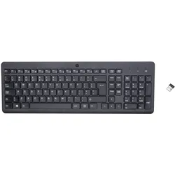 HP 220 Wireless-Tastatur (Eng. Int., Kabellos), Tastatur, Schwarz
