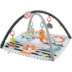 Fisher-Price, Krabbeldecke + Spielbogen, Tierfreunde Kontrast-Spieldecke