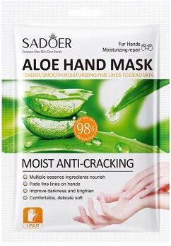 Inspired Finds SADOER Aloe Vera Foot Mask Exfoliating Foot Peeling Mask And Hydrating Hand Mask For Smooth Soft Skin hand Mask 1 Pair