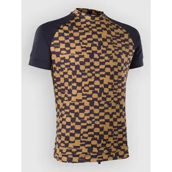 Ion Rashguard Maze Ss Lycra checkered / gold Gr. XXL
