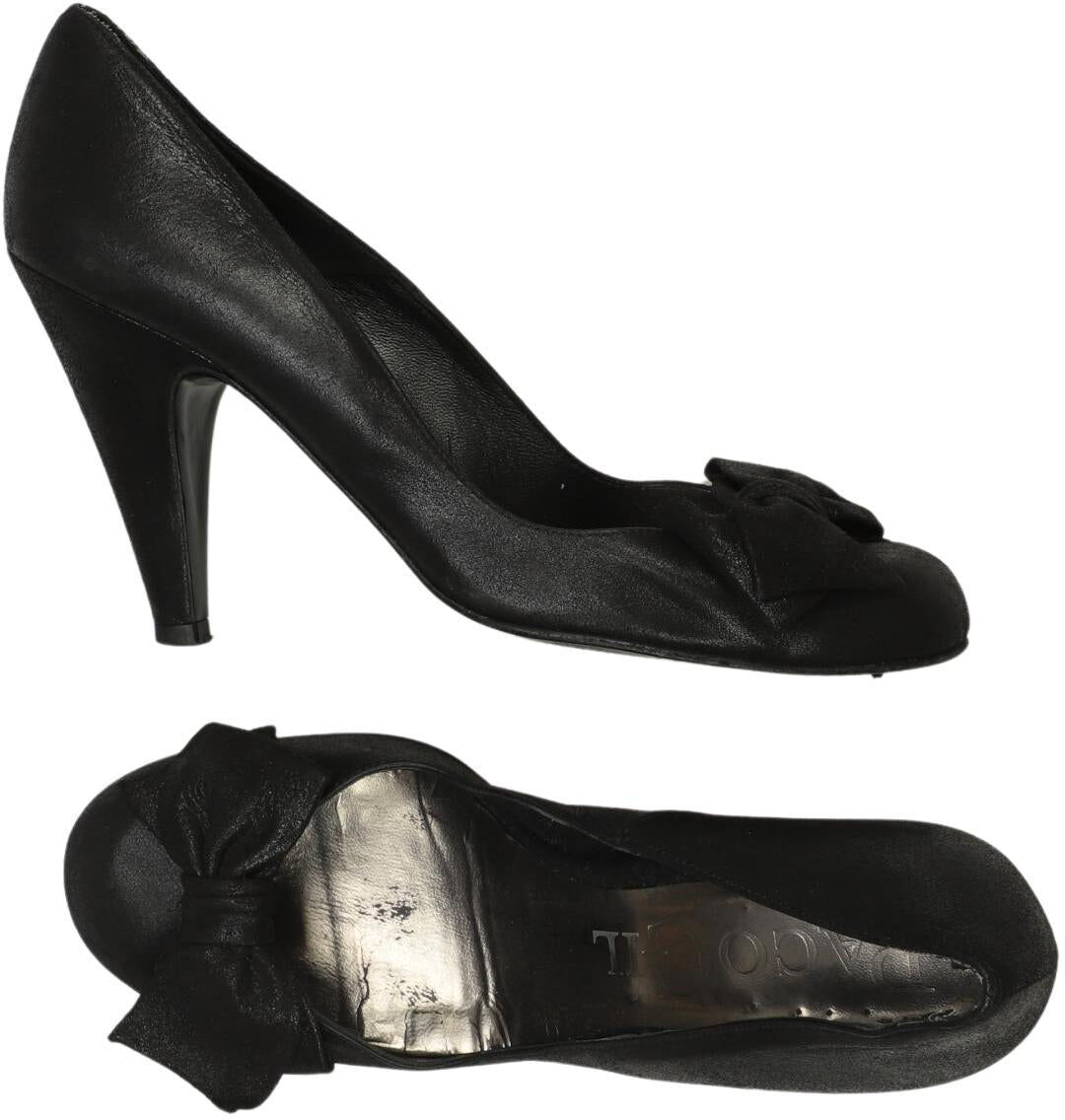 Paco Gil Damen Pumps, Schwarz, Gr. EU 40, kein / Etikett - Second Hand