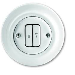 Busch-Jaeger Einsatz Jalousie-Taster Decento Weiß 2CKA001413A1089 1 St.