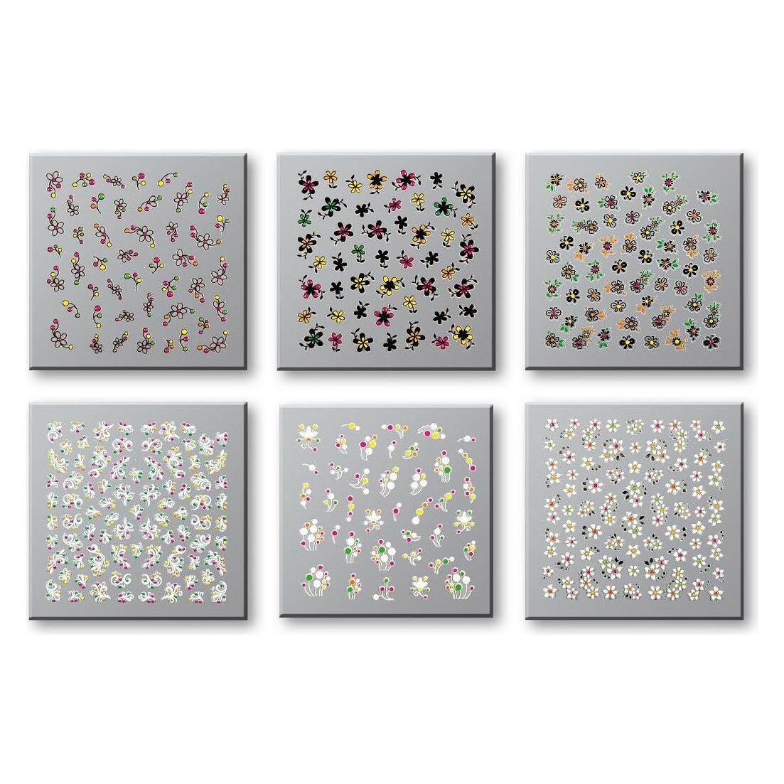 TOP Choice Nail Stickers 72758. 77135. 77142. 77159. 77166. 77180 6Pcs. (Nagelverzierung) (5905710042737)