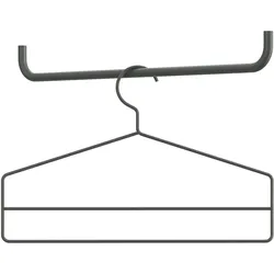String System Kleiderbügel Dunkelgrau 4er Set