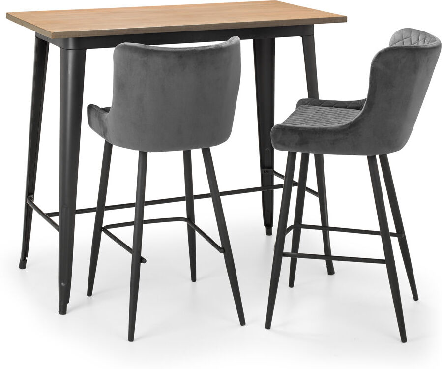 Borough Wharf Ohlone 2 - Person Dining Set Grey 2
