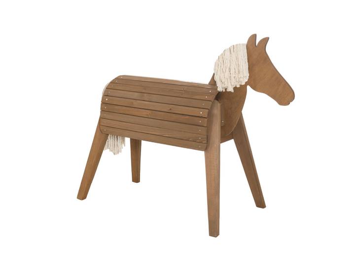 Roba Holzpferd, Teak, Holz, massiv, 126x105x50 cm, Spielzeug, Holzspielzeug