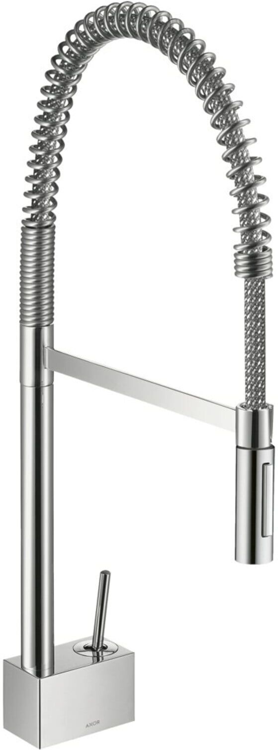 Hansgrohe Spültisch-Einhebelmischer 240 Axor Starck SemiPr schwenkb. Ausl. 360Gr, brush. bla chrome (10820340)