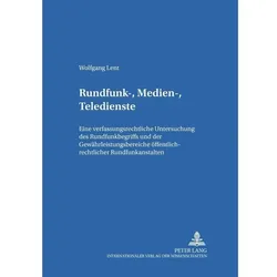 Rundfunk-, Medien-, Teledienste, Fachbücher von Wolfgang Lent
