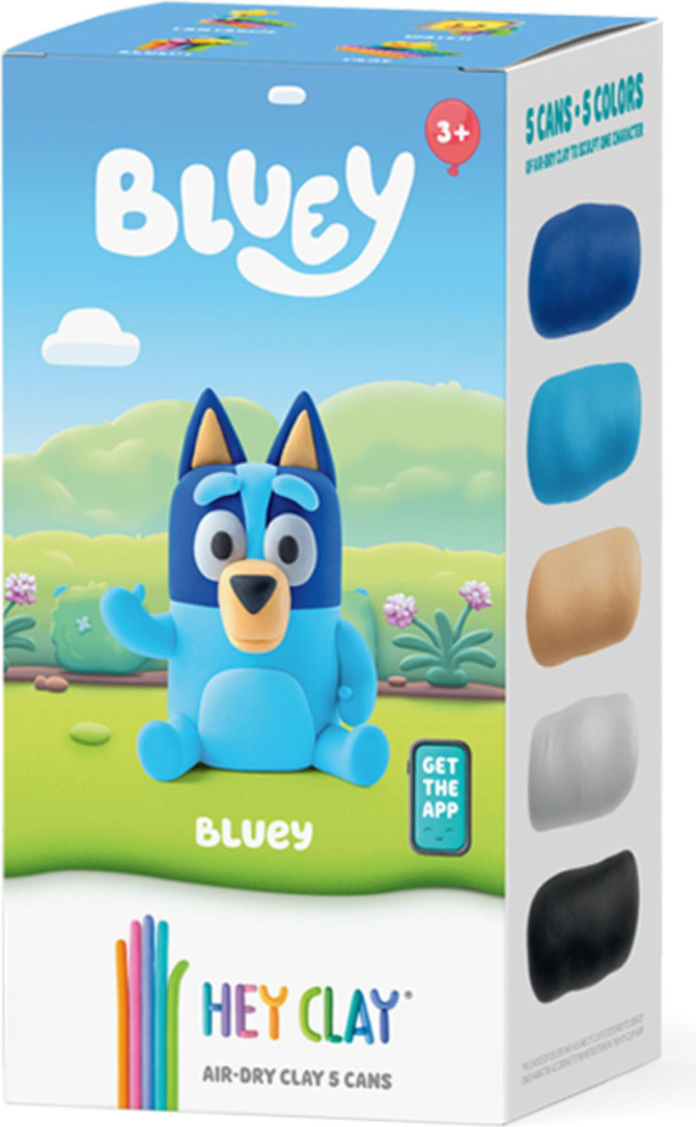 Hallo Clay Blauwe figuurtjes met accessoires, set van 5