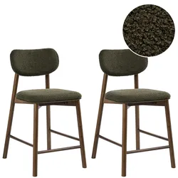 BARSTUHL 2er-Set Bouclé Braun/GrünMills