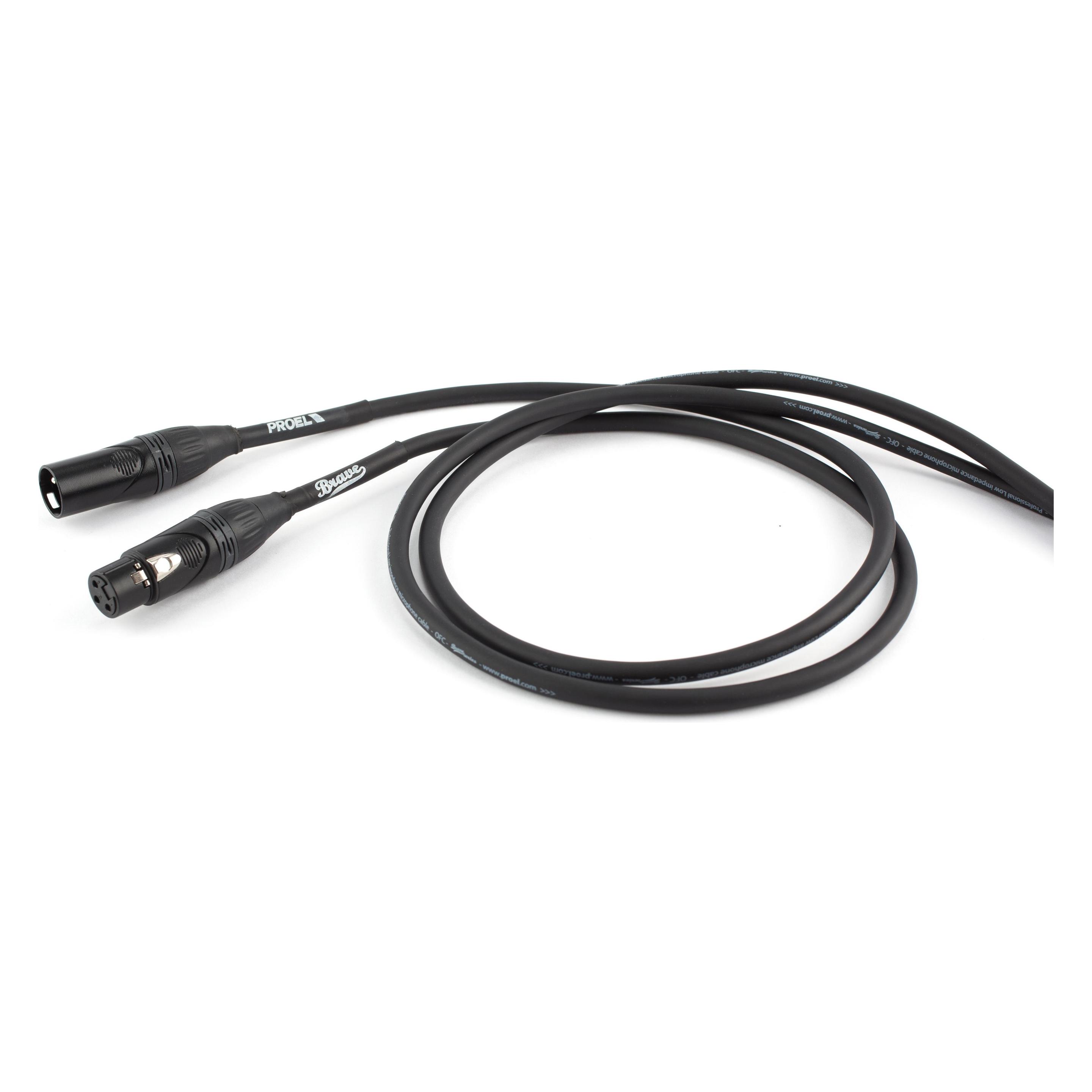 Proel mikrofonijohto,, musta (5 m, XLR Kabel) (PRBRV250LU5BK)