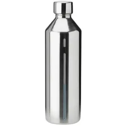 Stelton Brus Flasche für Wassersprudler Edelstahl, Wassersprudler Zubehör, Silber