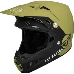 Fly Racing Formula CC Centrum, Motocrosshelm - Oliv/Schwarz - S