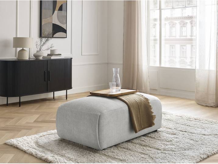 Pouf petit JANA tissu velours