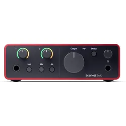 Focusrite Scarlett Solo – 4th Generation, Audio Interface, Rot