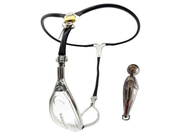 YZPNBW Keuschheitsgürtel Für Damen Mit abnehmbarem Analplug Bondage Set, BDSM Chastity Belt Unterwäsche Damen Chastity Device Fetisch Sexy SM Spiel Erotik Sexspielzeug Für Frauen Paar
