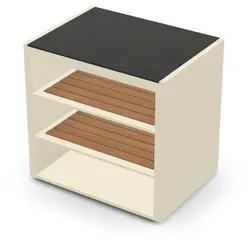 Brabura CT 90 Ablagemodul - Schwarz / Perle Blanche