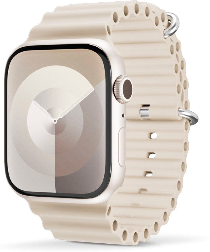 Apple Watch (38/40/SE/41/42mm) Epico Ocean Silikone Urrem - Cremehvid