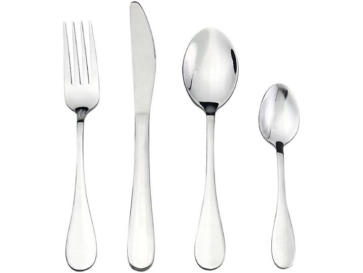 Besteck-Set MONA 24-teilig silberfarben