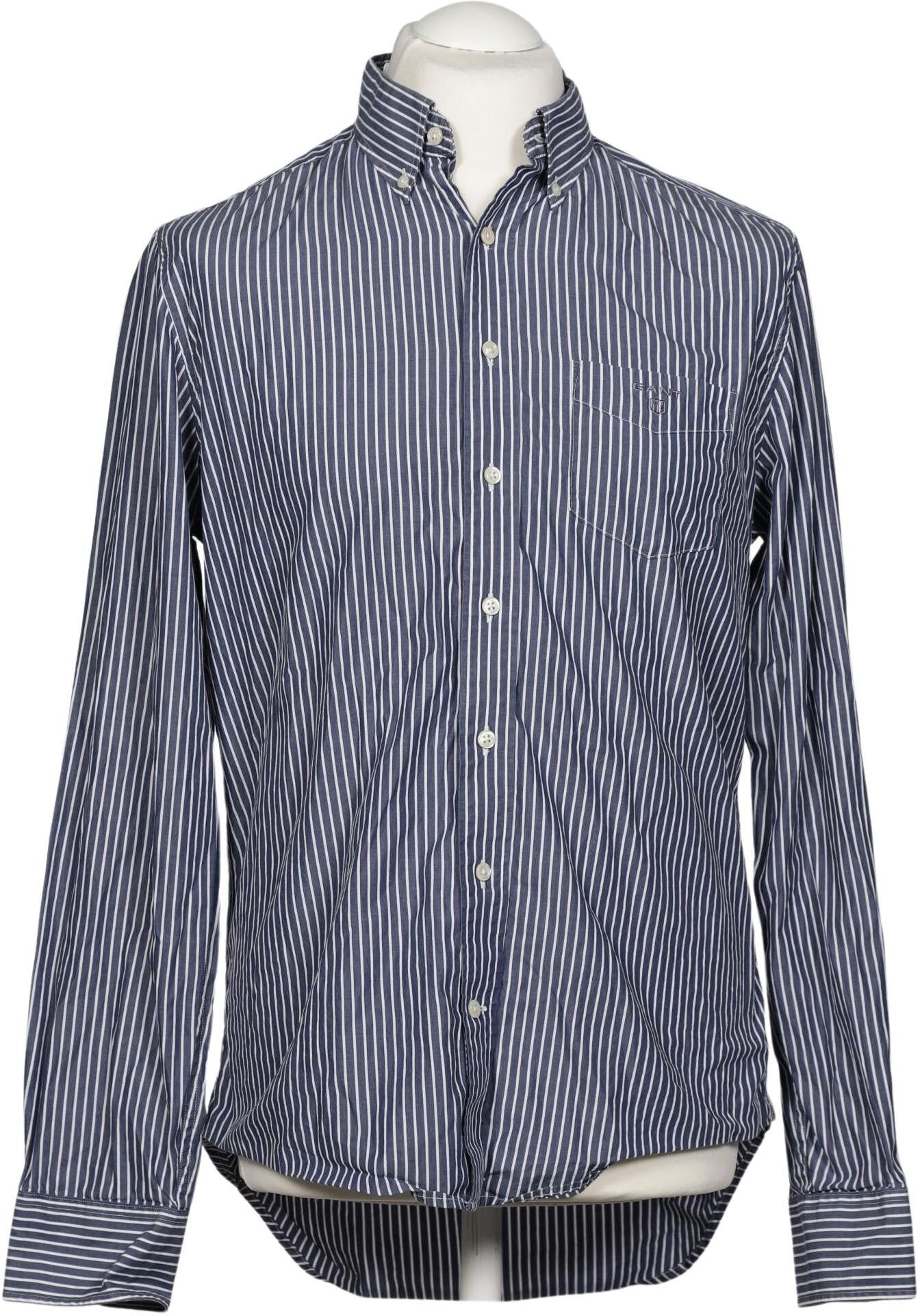 Gant Herren Hemd, Mehrfarbig, Gr. L, Baumwolle - Second Hand