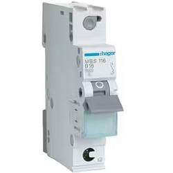 Hager MBS116 MBS116 Leitungsschutzschalter 1polig 16 A
