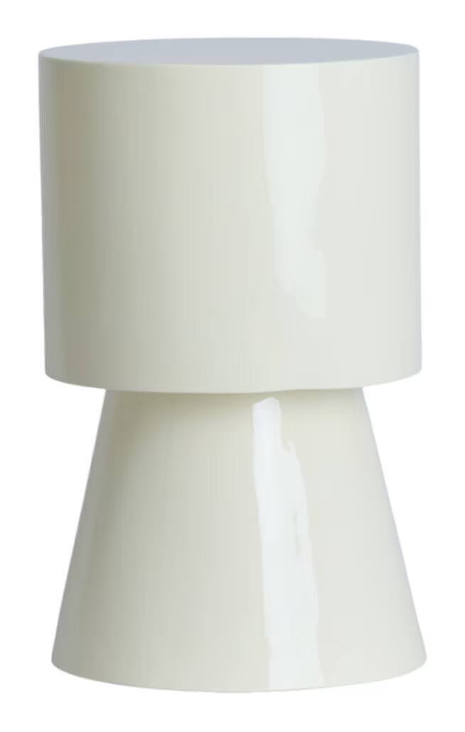 Light & Living Ronde Bijzettafel Nysa Crème Ø30cm