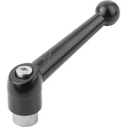 KLEMMHEBEL GR.5 M16, ZINK SCHWARZ SEIDENMATT, KOMP:EDELSTAHL - schwarz seidenmatt