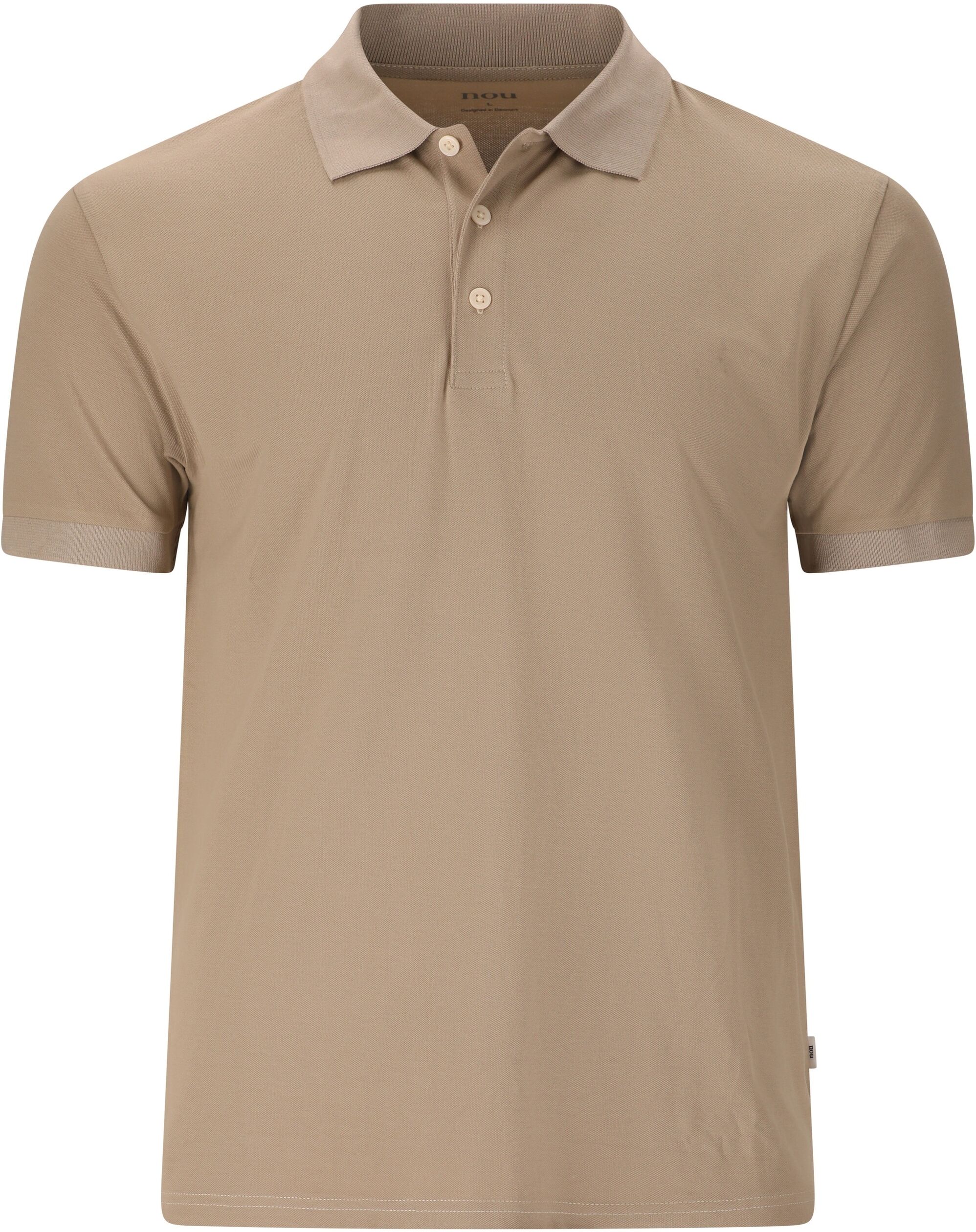 T-Shirt NOU "Harrold V2", Herren, Gr. M, natur, 96% Baumwolle, 4% Elasthan, unifarben, normal, V-Ausschnitt, Shirts T-Shirt, Schmucklos