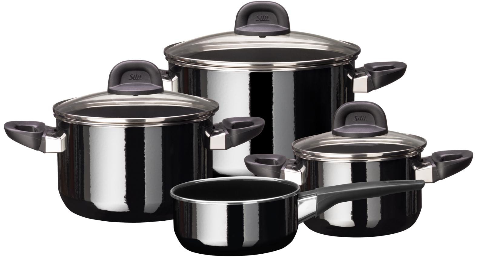 Silit Silargan Modesto Topf-Set 4-teilig Black