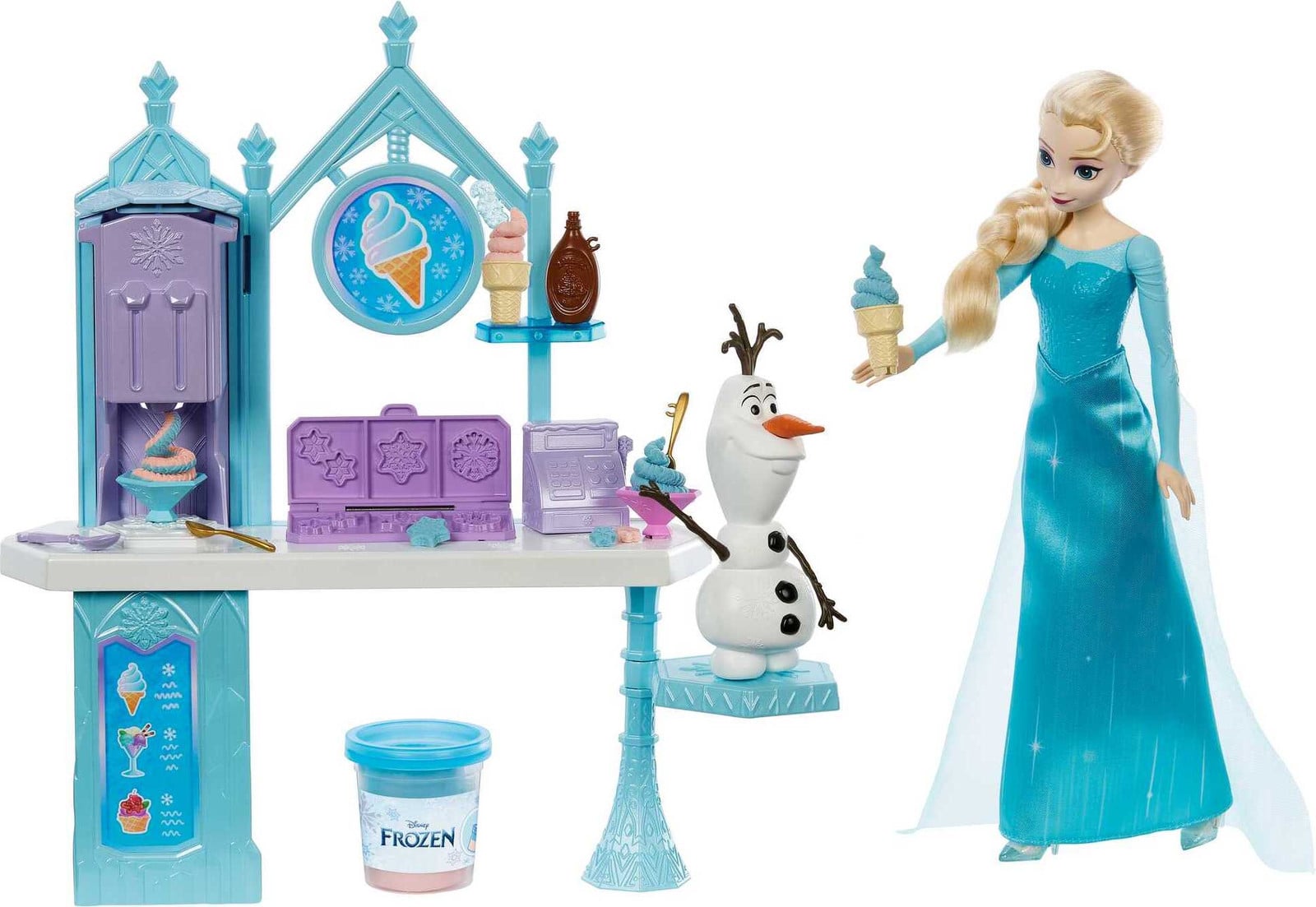Disney De Eiskoningin Elsa en Olaf ijskar speelset