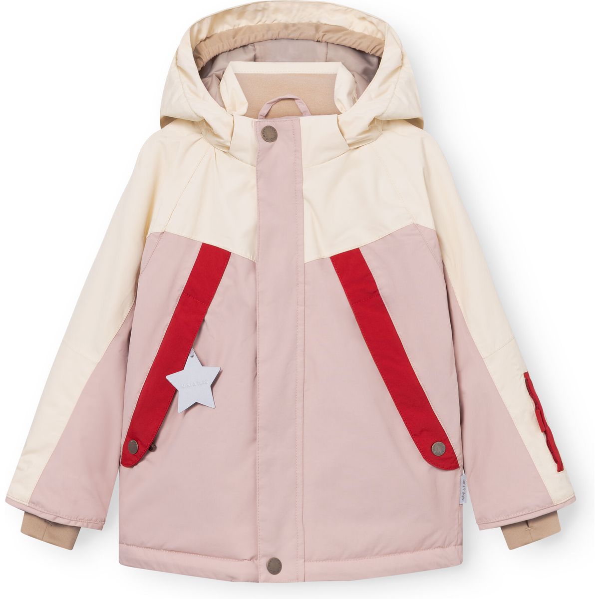 Mini a ture Matvalonso Ski jacket. GRS white - adobe rose (0229) 116 1263324700022915