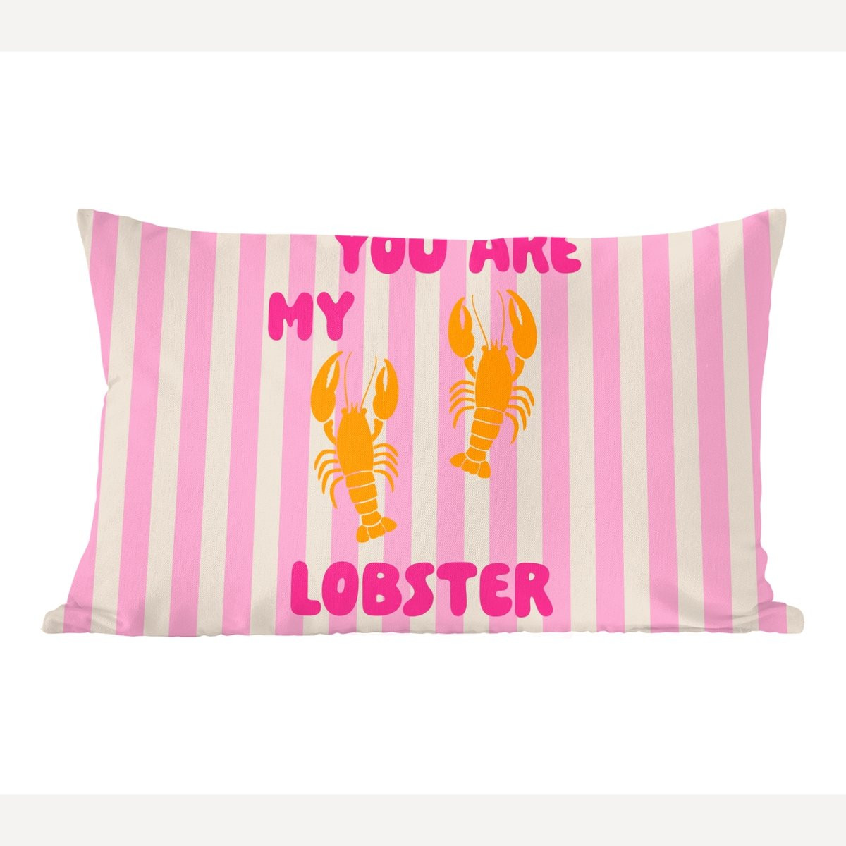 PillowMonkey Sierenkussen Lobster Love - 60 x 40 cm