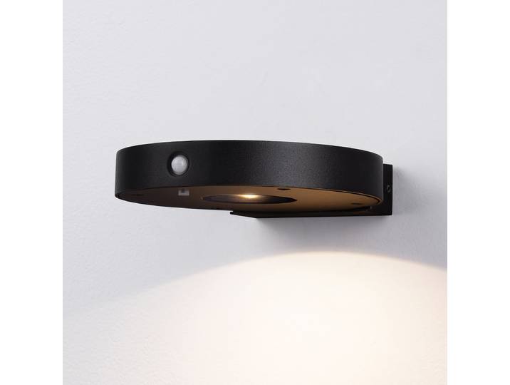 LED-Wandleuchte Ø 18cm Grau