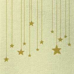 Servietten STARS ON CANVAS (LB 33x33 cm) - LB 33x33 cm