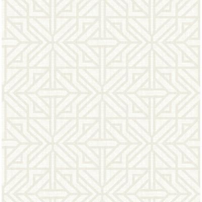A-Street Prints Hesper Ivory Geometric Wallpaper