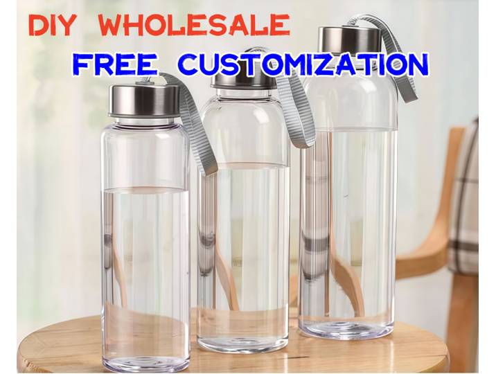 50 bouteilles d'eau de sport portables 550ML, tasse à boire en plastique de sécurité extérieure personnalisée, cadeau d'affaires, Logo personnalisé, vente en gros