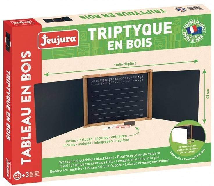 Triptyque en bois teinté Chêne - JeuJura
