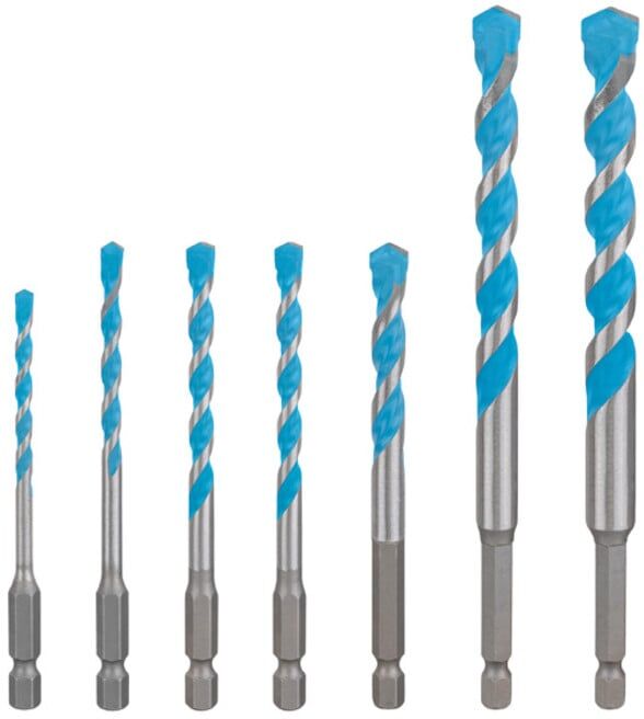 Jeu de forets BOSCH EXPERT HEX-9 Multi Construction, 7 pièces (2608902370)