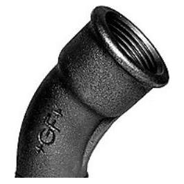 Georg Fischer Bøjning 45gr S. 1/2 - Muffe-Nippel (770040104)