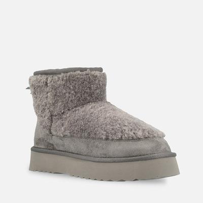 Winterboots O'NEILL "AVALORIA F PLATFORM WOMEN MID", Damen, Gr. 37, grau (monument), Schuhe Winterboots