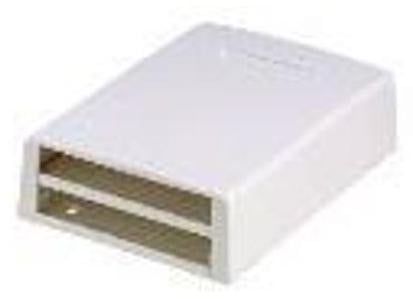 Panduit Mini-Com wanddoos, 6-voudig, multimedia, wit, model CBXF6IW-AY
