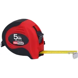 Bandmaß mit Feststeller, schwarz/rot, 5m, 19mm