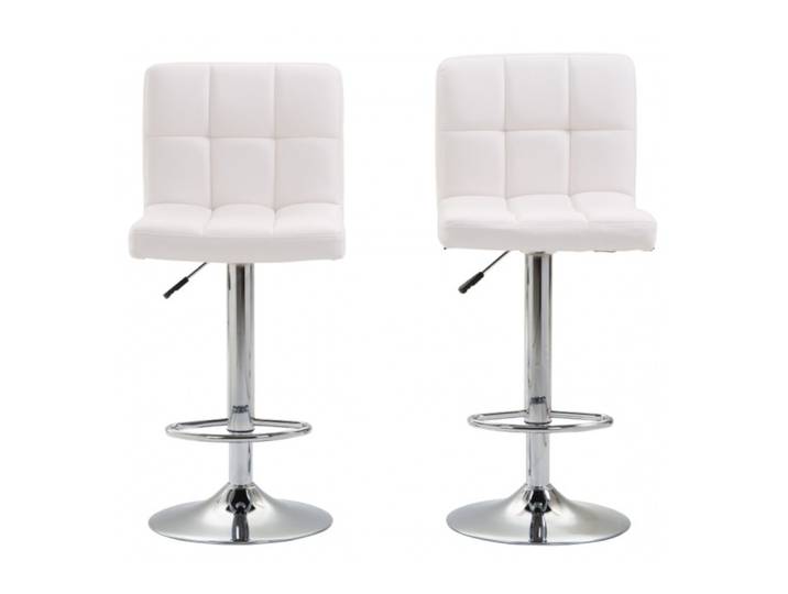 Barhocker LIMA 2er Set weiss