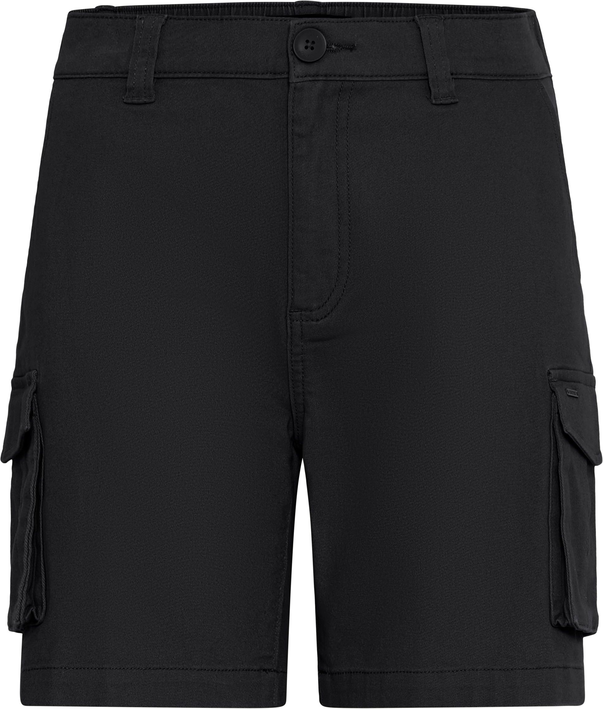 Bermudas OXMO "Bermudas OXKvinne", Damen, Gr. 38, N-Gr, schwarz, Obermaterial: 99% Baumwolle CO. 1% Elasthan EL., Hosen Bermudas